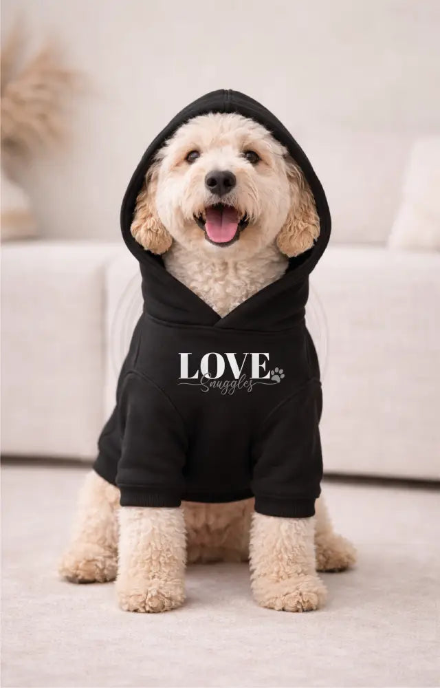 Dog Hoodie Love snuggles