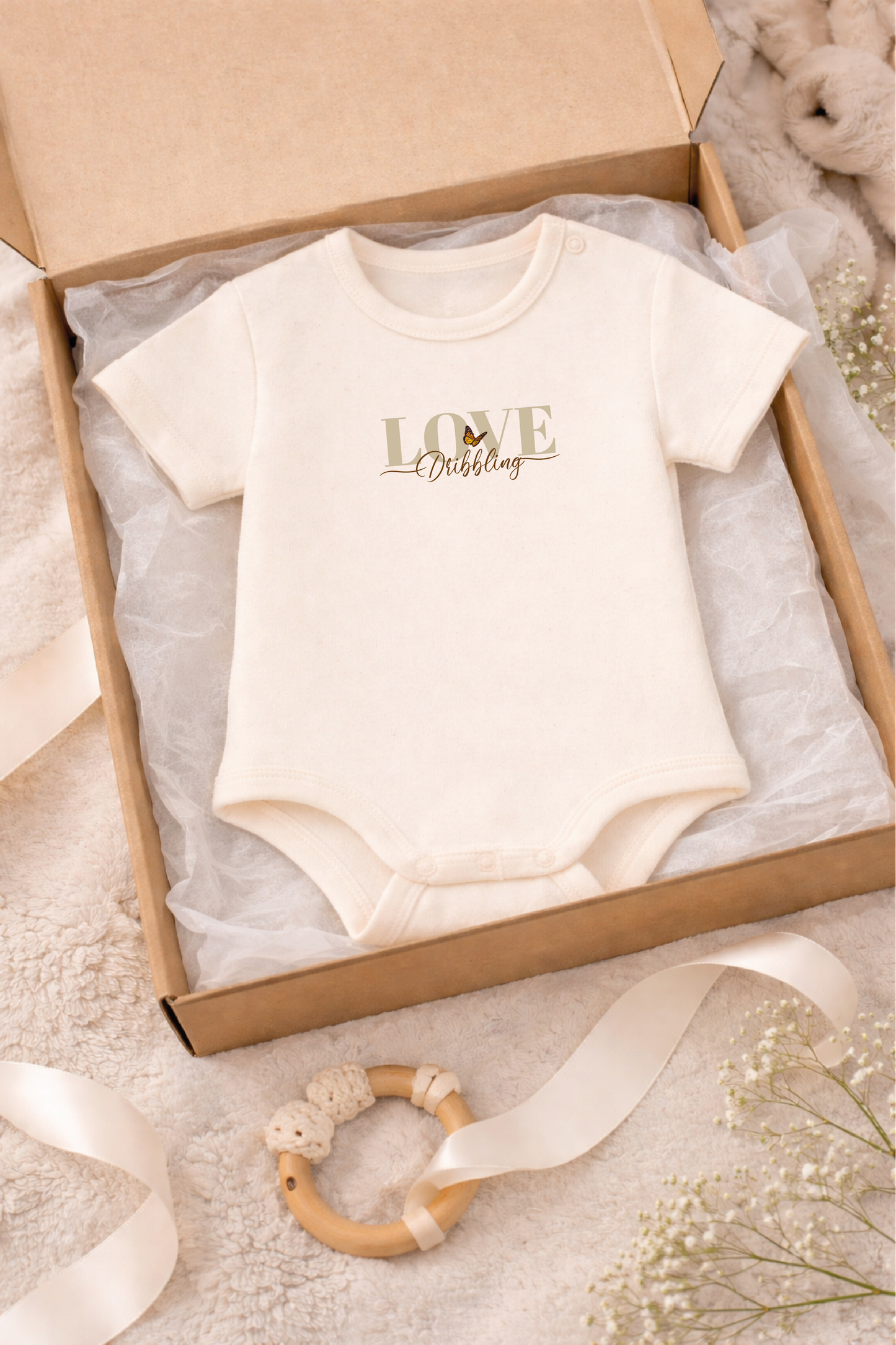 Baby Bodysuit Love dribbling