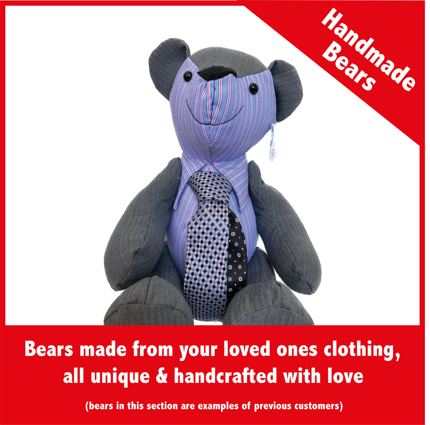 Handmade memory bears