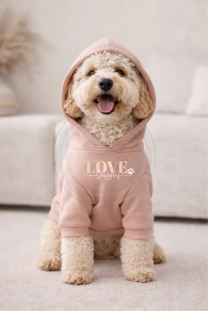 Dog Hoodie Love snuggles