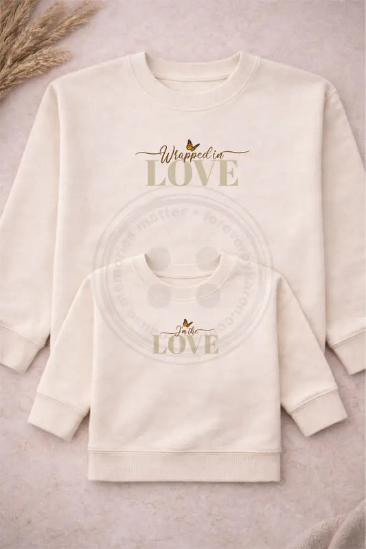 Mum and mini sweatshirt combo