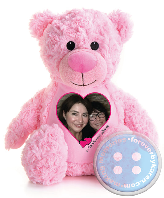 Personalised bear with picture of loved ones or pets. (Any of the bears or animals in the Tummi bear collection can be used.)