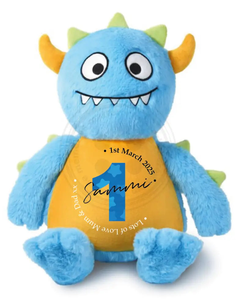 Tummi Bears® Blue Monster Personalised