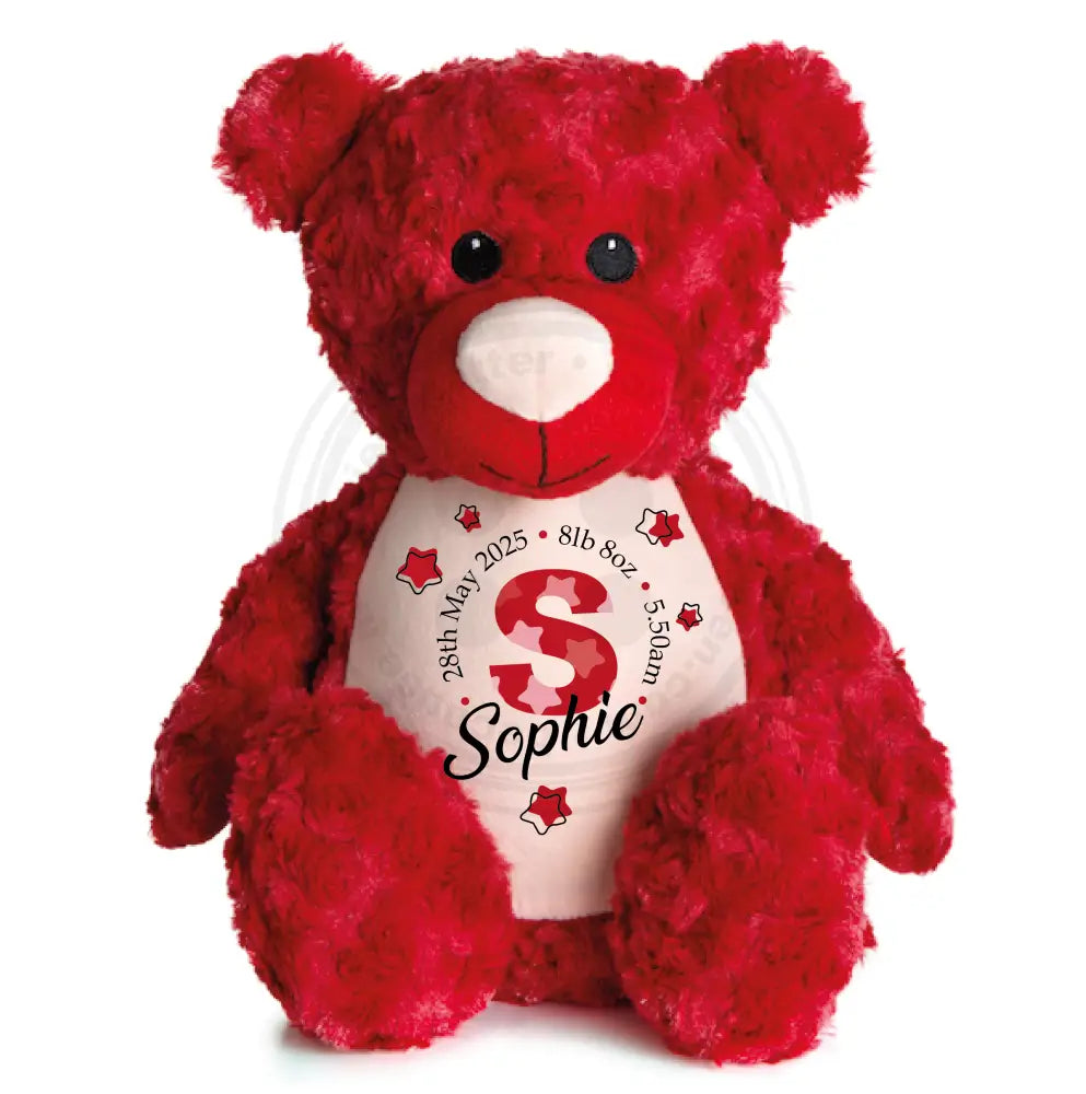 Tummi Bears® Red Bear Personalised